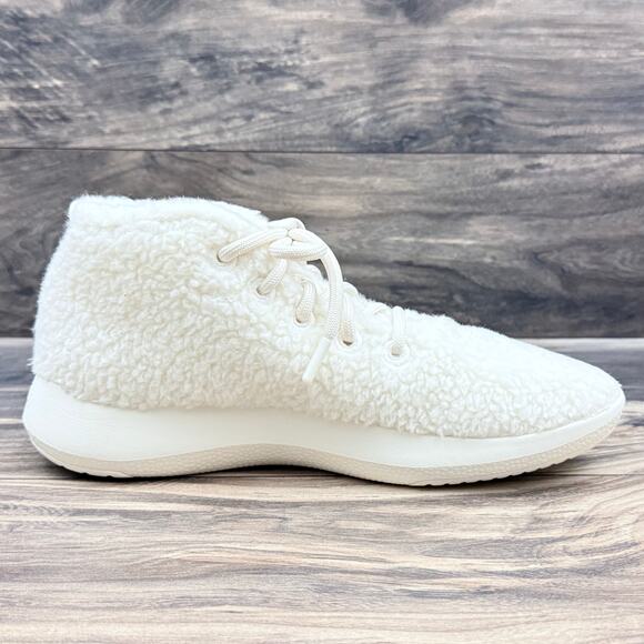 NIB Allbirds 10M Wool Runner-Up Mizzle Double Fluff Sneakers Mens Natural White - Picture 7 of 12